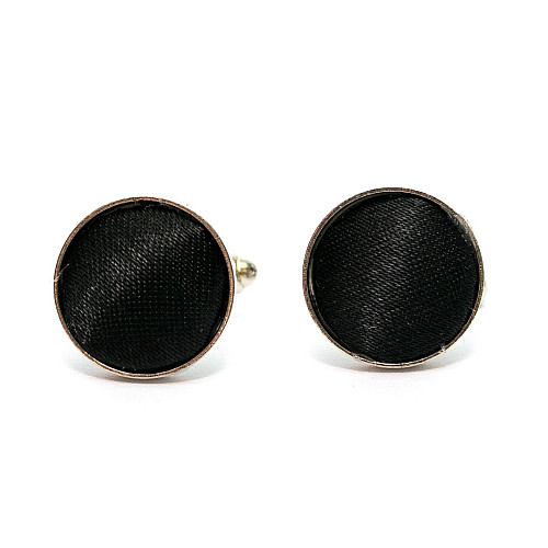 Набір чорний 3в1, краватка, хустинка, запонки GZN-6303