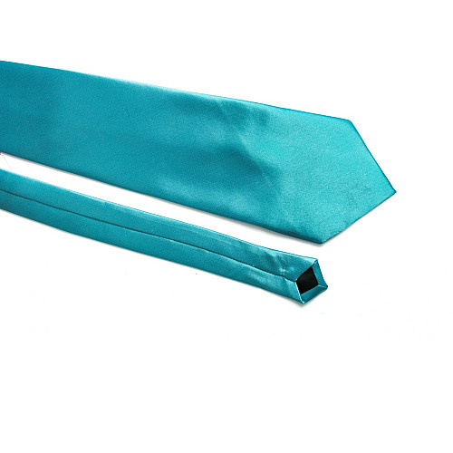 Набор бирюзовый 3в1, галстук, платок, запонки GZN-6304