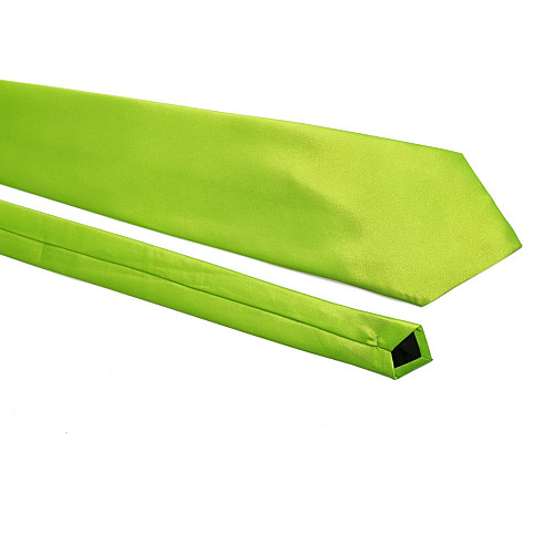 Набір салатовий 3в1, краватка, хустинка, запонки GZN-6307