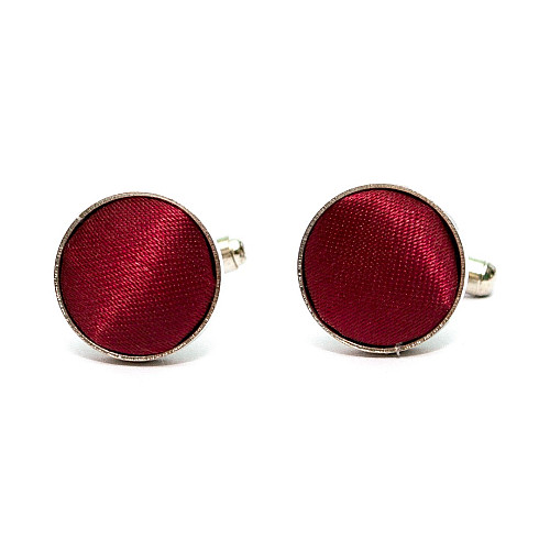 Набір вишневий 3в1, краватка, хустинка, запонки GZN-6308