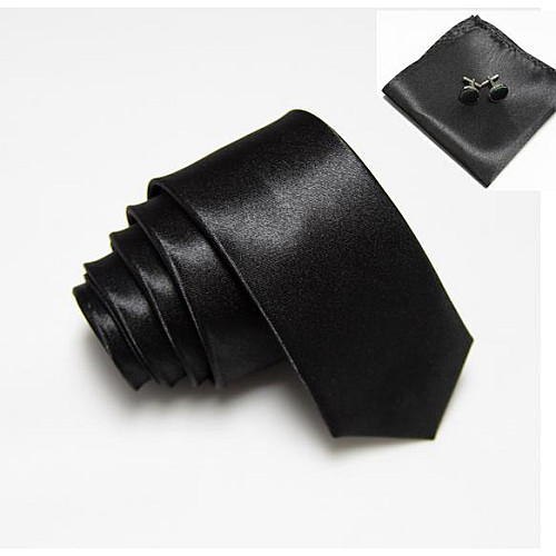Набір Чорний, краватка, хустинка, запонки GZP-3510
