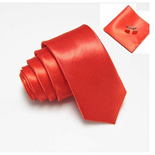 Набір Червоний, краватка, хустинка, запонки GZP-3511