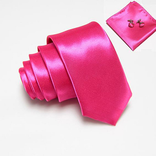 Набір Рожевий, краватка, хустинка, запонки GZP-3513