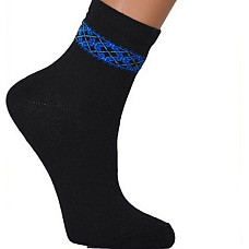 Дитячі чорні шкарпетки Фольк Мода з вишиванкою LS-2400