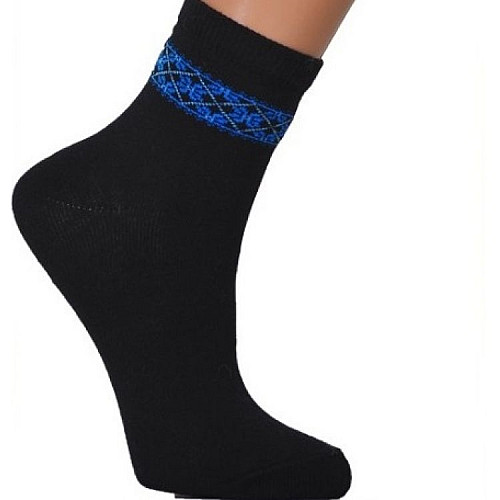 Дитячі чорні шкарпетки Фольк Мода з вишиванкою LS-2400