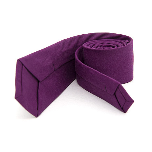 Краватка Gofin вузька матова фіолетова 5,5 см MGK-25004