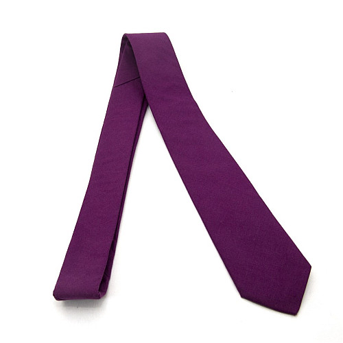 Краватка Gofin вузька матова фіолетова 5,5 см MGK-25004