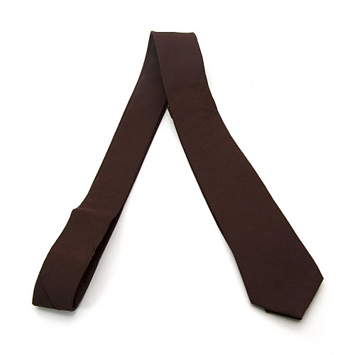 Галстук Gofin узкий матовый темно-коричневый 5,5 см MGK-25005