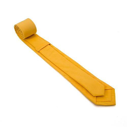 Галстук Gofin узкий матовый желтый 5,5 см MGK-25008