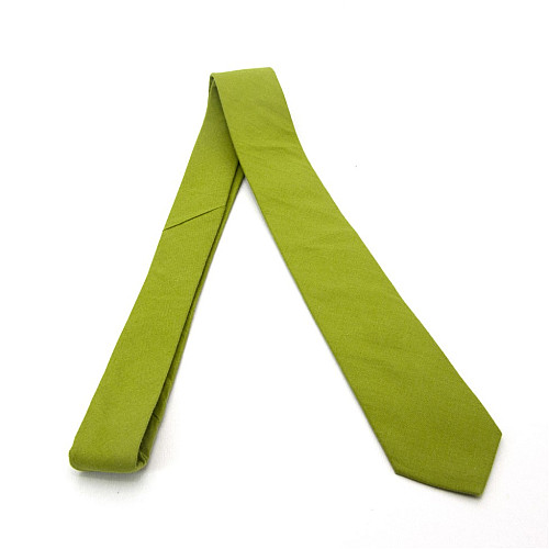 Галстук Gofin узкий оливковый матовый 5,5 см MGK-25011