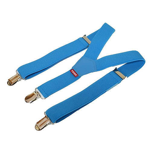 Детские Подтяжки Gofin голубые однотонные PBD-002