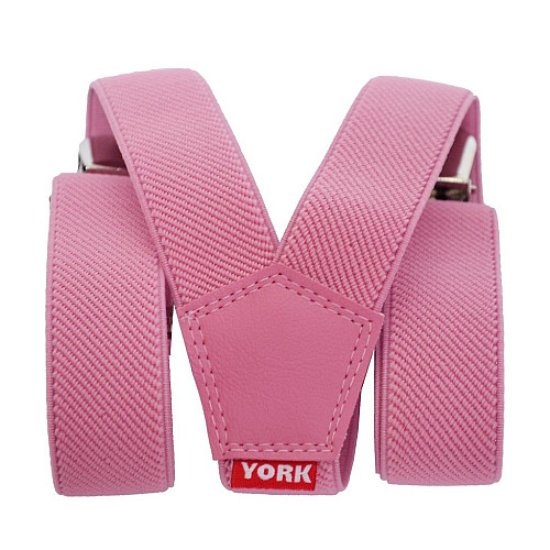 Дитячі Підтяжки Gofin рожеві однотонні PBD-003