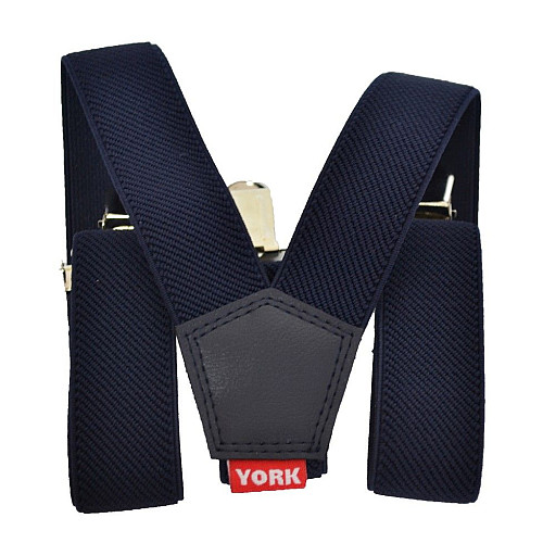 Детские Подтяжки Gofin темно-синие однотонные PBD-004