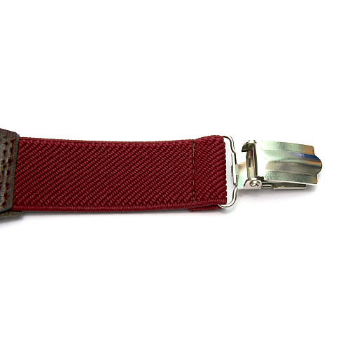 Детские бордовые подтяжки Gofin PBD-0106