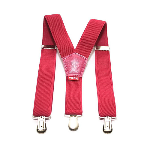 Детские подтяжки Gofin малиновые PBD-019