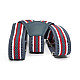 Подтяжки Gofin детские Серые в Бело-Красные полоски PBD-028