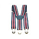 Подтяжки Gofin детские Серые в Бело-Красные полоски PBD-028