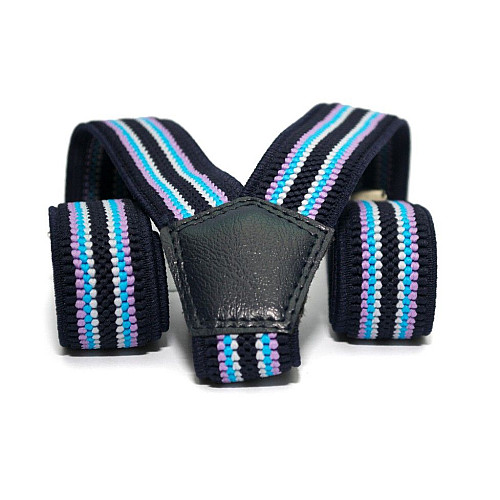 Подтяжки Gofin детские Синие с полосками PBD-030