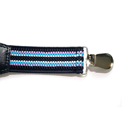 Подтяжки Gofin детские Синие с полосками PBD-030