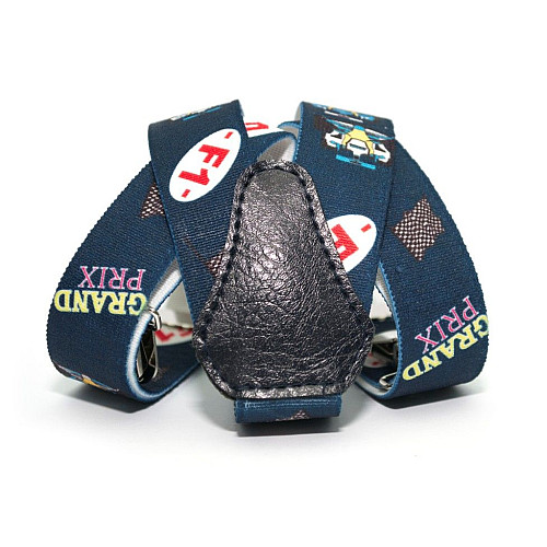 Подтяжки Gofin детские Синие Формула 1 PBD-034