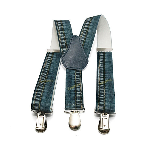 Підтяжки Gofin дитячі Сині джинсові PBD-043