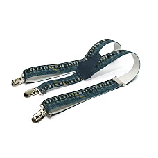 Подтяжки Gofin детские Cиние джинсовые PBD-043