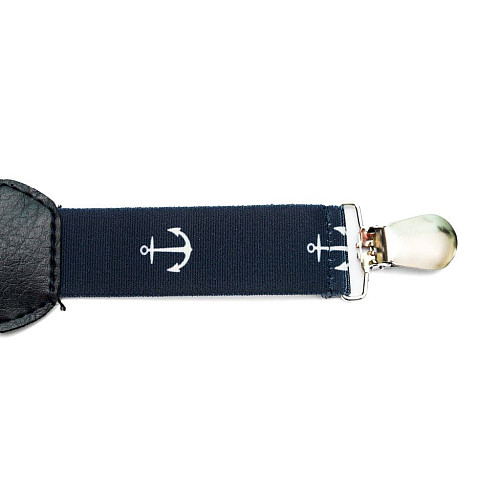 Підтяжки Gofin дитячі сині з якорями PBD-059