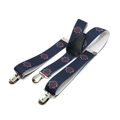 Подтяжки Gofin детские синие в якоря PBD-060