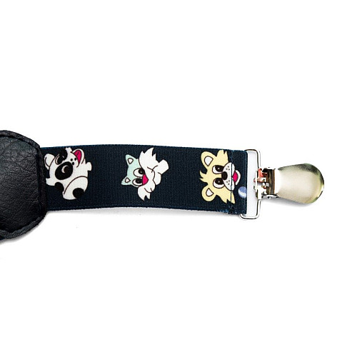 Підтяжки Gofin дитячі сині з тваринками PBD-061