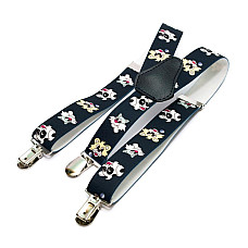 Подтяжки Gofin детские синие с животными PBD-061