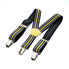 Детские разноцветные подтяжки Gofin в полоску PBD-15011