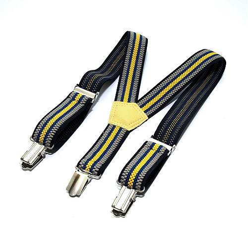 Детские разноцветные подтяжки Gofin в полоску PBD-15011