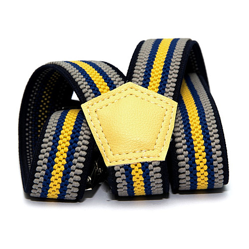 Детские разноцветные подтяжки Gofin в полоску PBD-15011