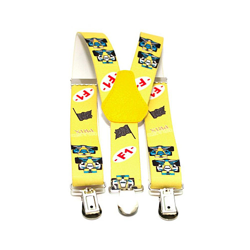 Підтяжки Gofin дитячі Жовті Формула 1 PBD-039