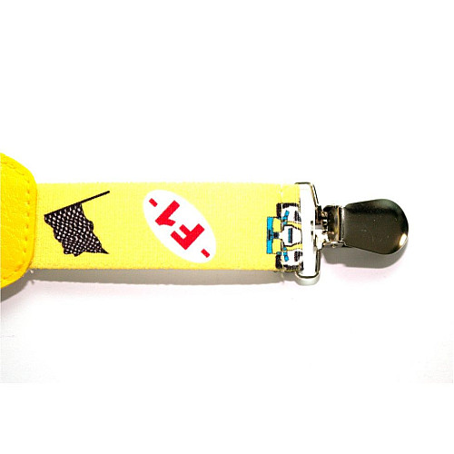 Підтяжки Gofin дитячі Жовті Формула 1 PBD-039