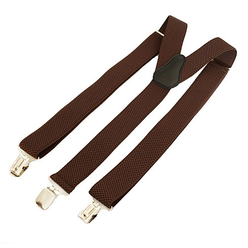 Подтяжки Gofin коричневые Y образные 3,5 см PBP-4605