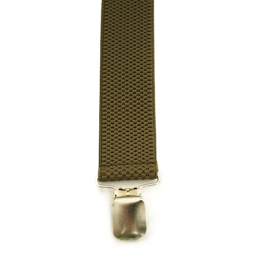 Подтяжки Gofin хаки однотонные 3,5 см Y образные PBP-4608