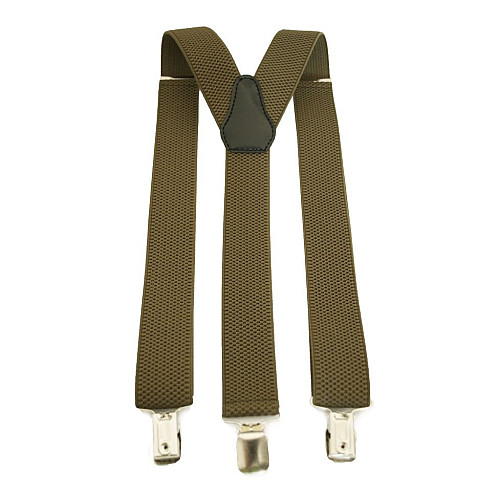 Подтяжки Gofin хаки однотонные 3,5 см Y образные PBP-4608