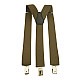 Подтяжки Gofin хаки однотонные 3,5 см Y образные PBP-4608