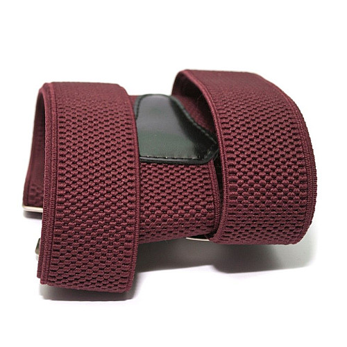 Подтяжки Gofin бордовые Y образные 3,5 см PBP-4611