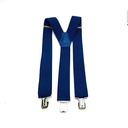 Подтяжки Gofin синие електрик Y образные синие електрик 3,5 см PBP-4618