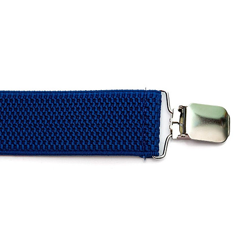 Подтяжки Gofin синие електрик Y образные синие електрик 3,5 см PBP-4618