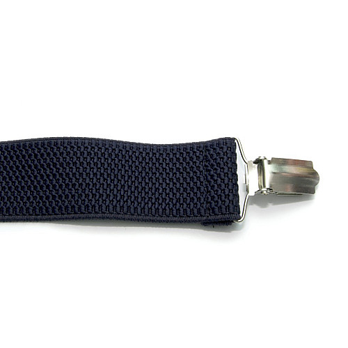 Подтяжки Gofin темно-синие однотонные 3,5 см PBP-4609