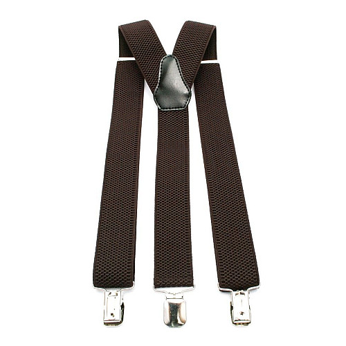 Подтяжки Gofin темно-коричневые Y образные 3,5 см PBP-4629