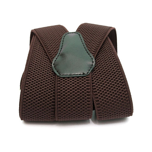 Подтяжки Gofin темно-коричневые Y образные 3,5 см PBP-4629