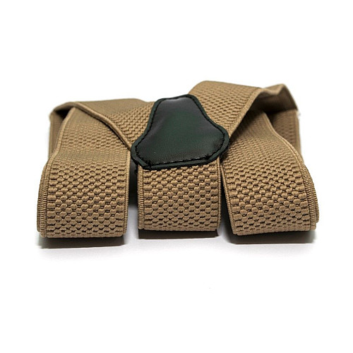 Подтяжки бежевые Gofin Y образные 3,5 см PBP-4632