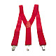 Красные Y образные подтяжки Gofin 3,5 см PBP-4634