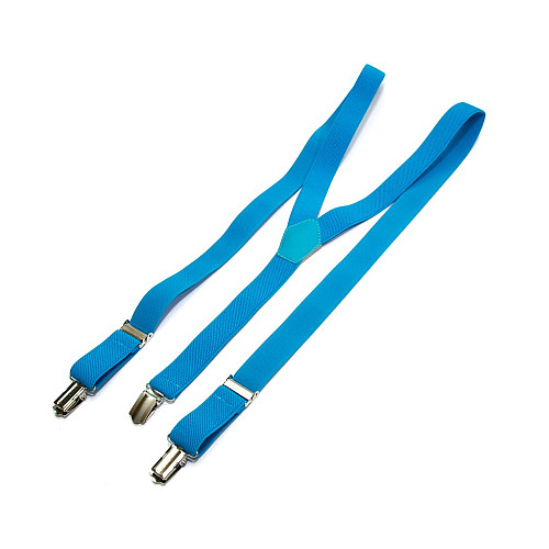 Узкие подтяжки Gofin голубые 2,5 см PBP-4638