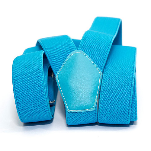 Узкие подтяжки Gofin голубые 2,5 см PBP-4638