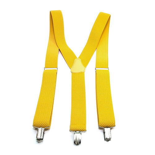 Подтяжки Gofin желтые Y образные 3,5 см PBP-4641